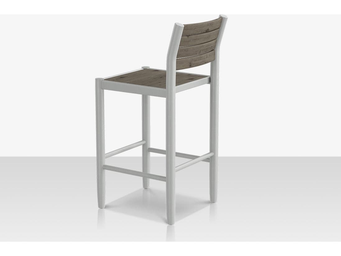 Decoscape Danish Aluminum Composite Slatted Bar Side Chair