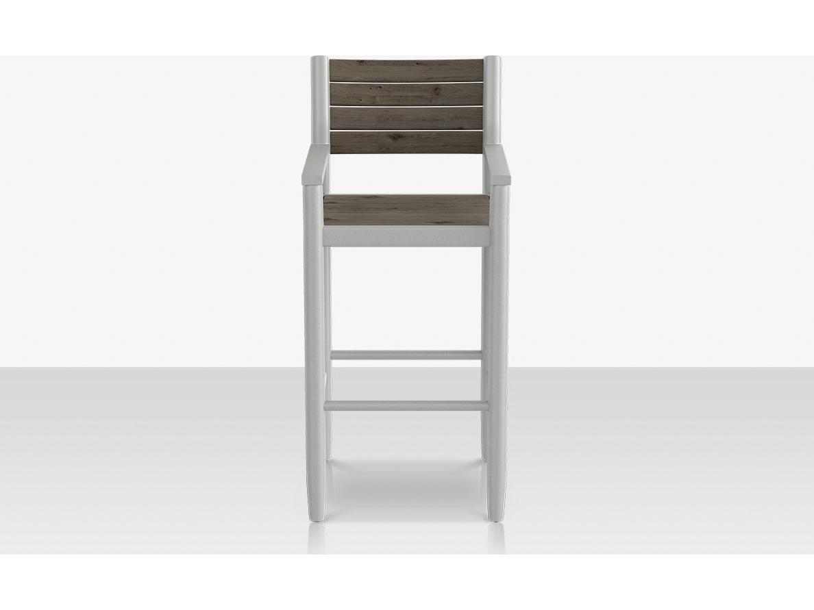 Decoscape Danish Aluminum Composite Slatted Bar Arm Chair