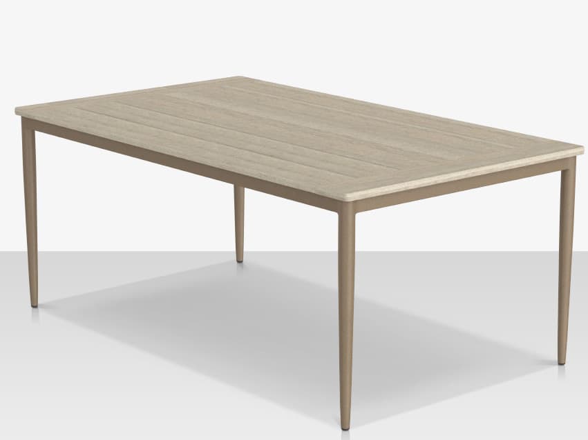 Decoscape Danish Aluminum Rectangular Small Dining Table