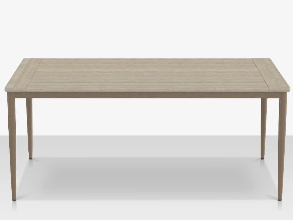 Decoscape Danish Aluminum Rectangular Small Dining Table