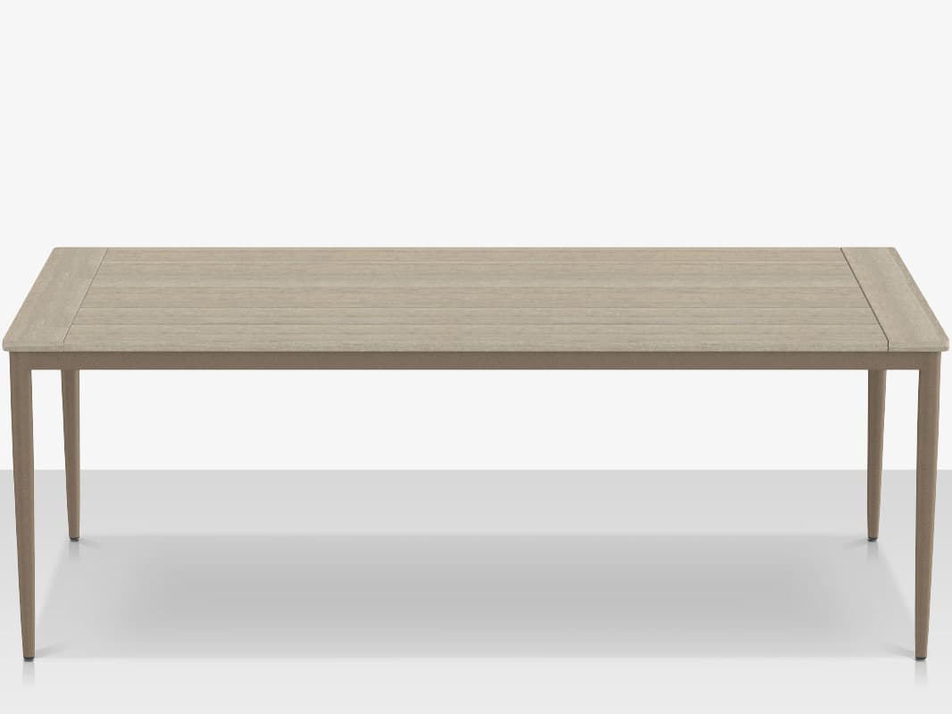 Decoscape Danish Aluminum Rectangular Large Dining Table