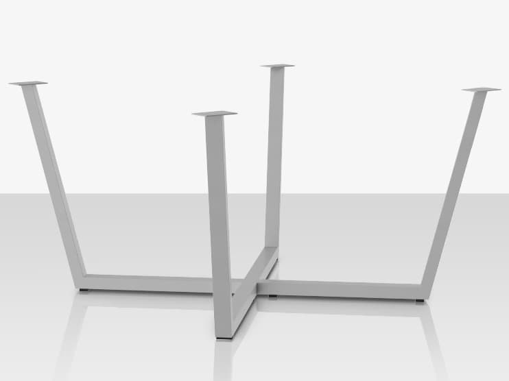 Decoscape Contemporary Aluminum Flat Style Dining Table Base