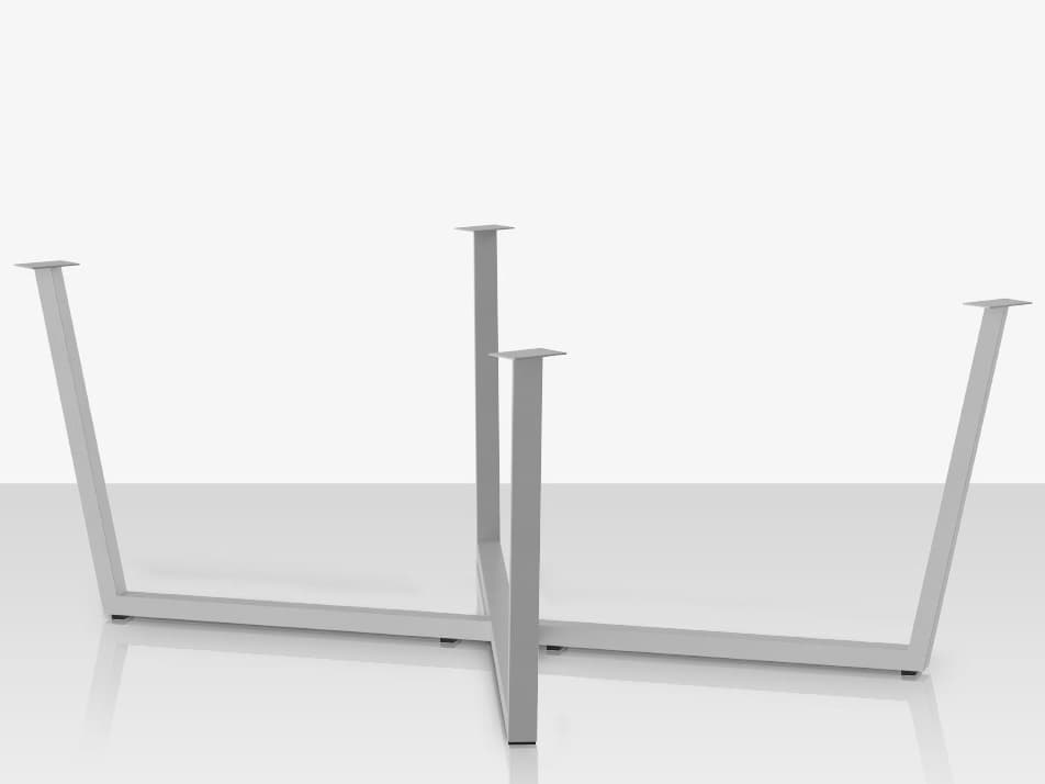 Decoscape Contemporary Aluminum Flat 96 Style Dining Table Base
