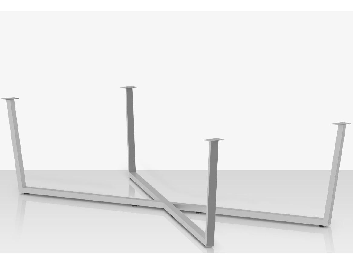Decoscape Contemporary Aluminum Flat Style Dining Table Base