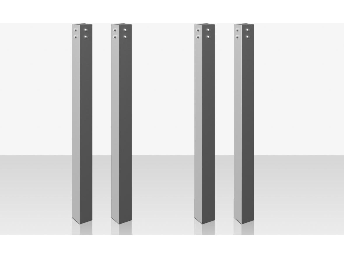 Decoscape Contemporary Aluminum Parson Style Bar Table Base