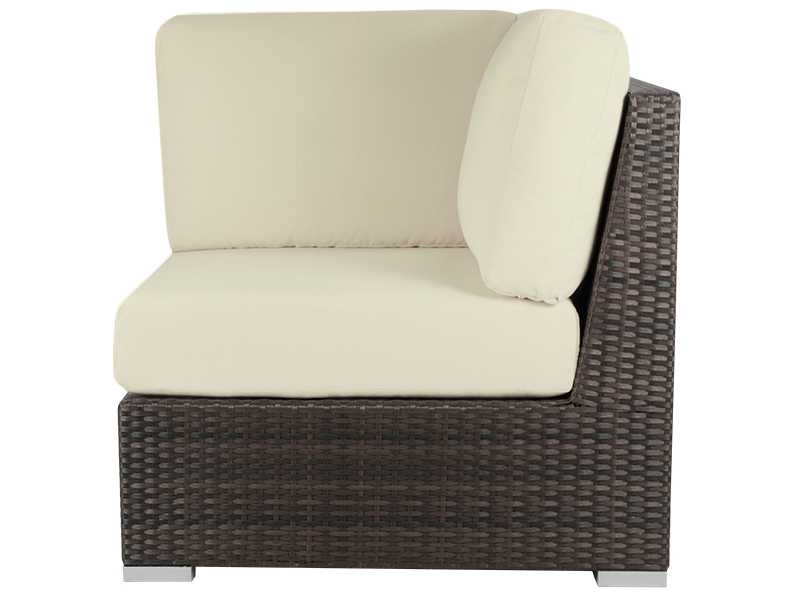Decoscape Lucaya Quick Ship Wicker Square Corner Lounge Chair