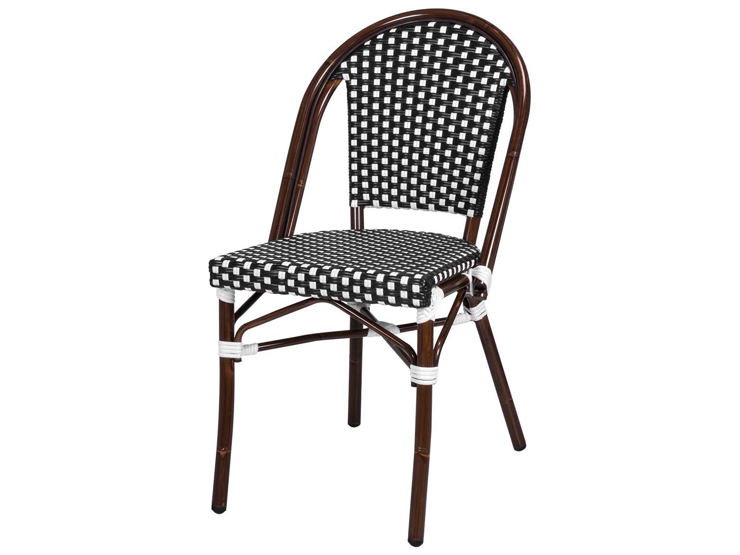 Decoscape Paris Quick Ship Aluminum Stackable Dining Side Chair