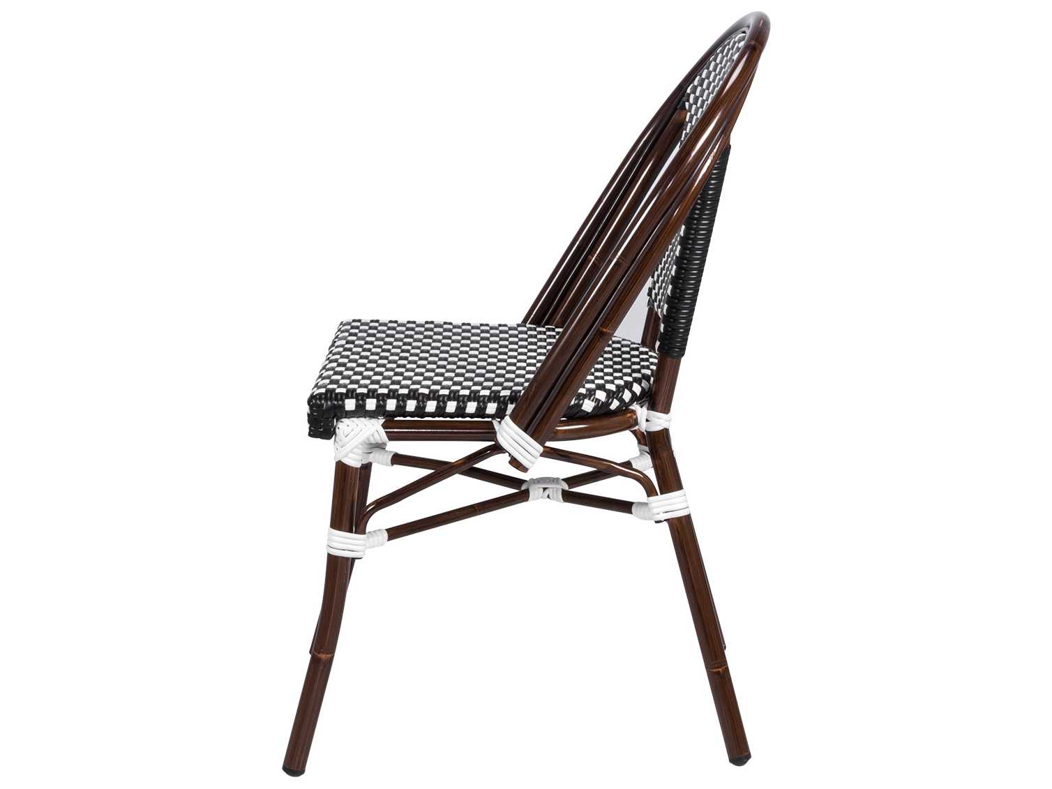 Decoscape Paris Quick Ship Aluminum Stackable Dining Side Chair