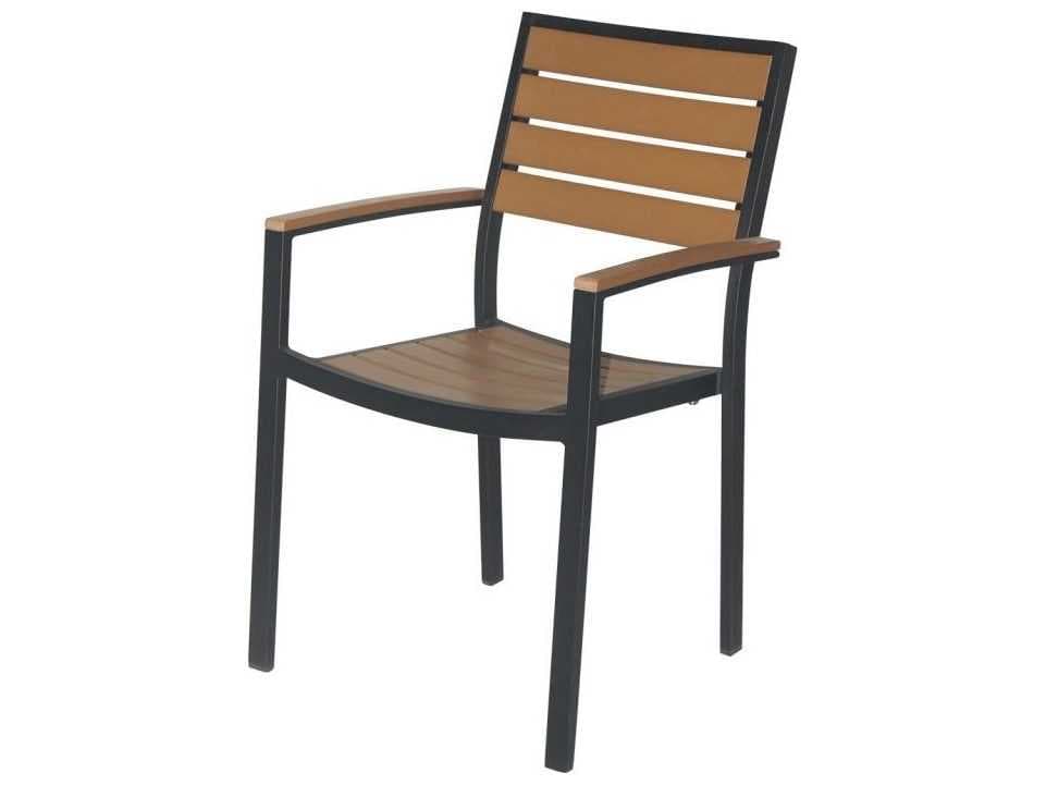 Decoscape Napa Aluminum Stackable Dining Arm Chair