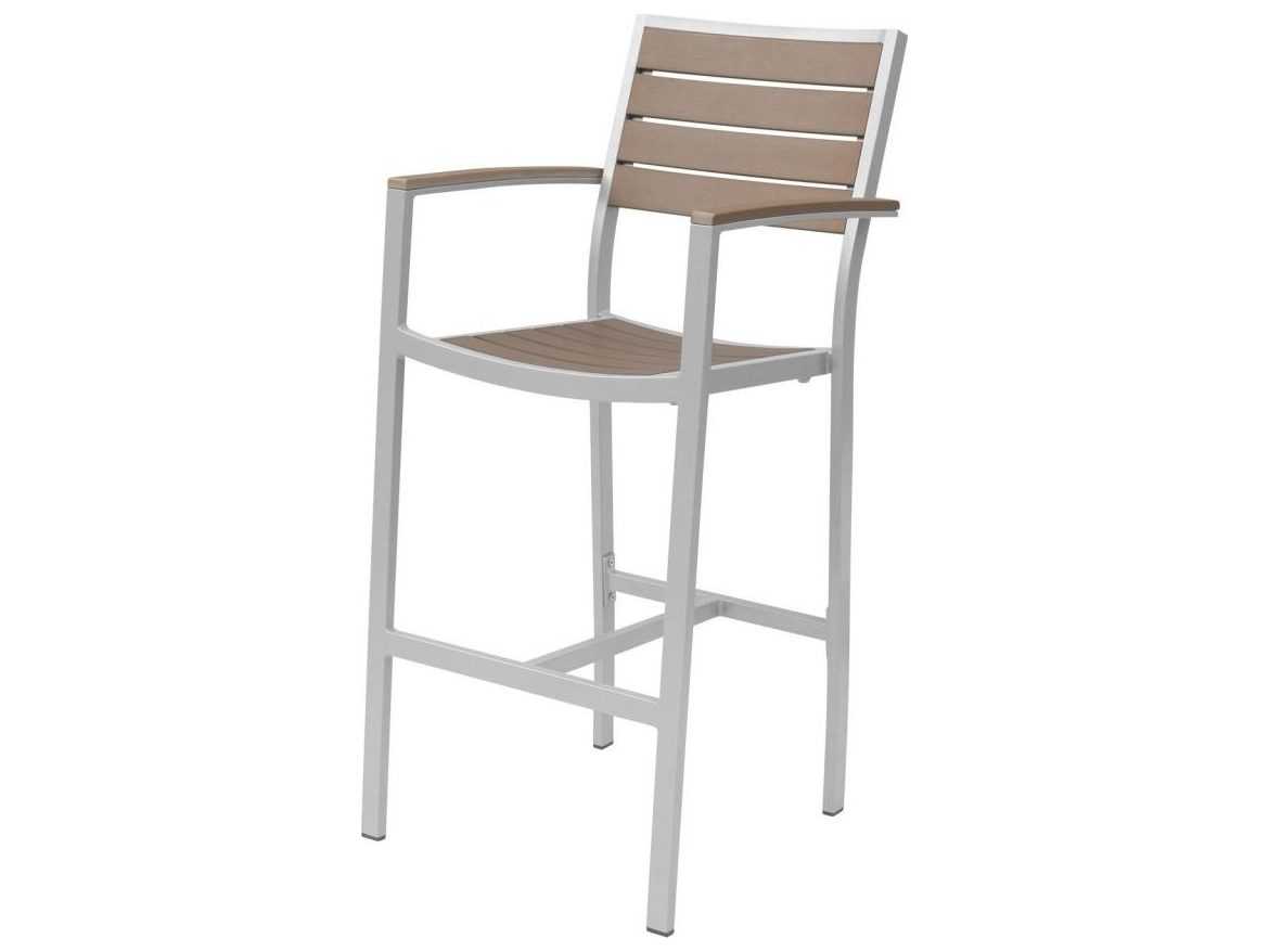 Decoscape Napa Quick Ship Aluminum Stackable Bar Arm Chair