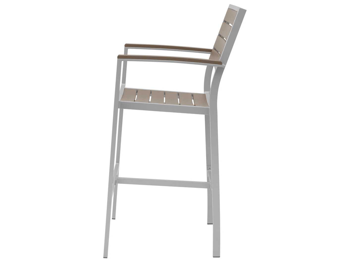 Decoscape Napa Quick Ship Aluminum Stackable Bar Arm Chair