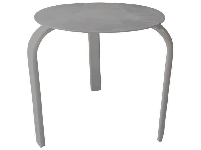 Decoscape Atlantic Aluminum Round Slatted Top End Table