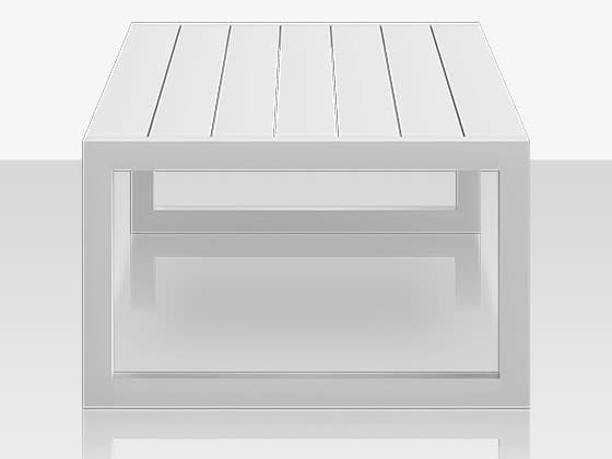 Decoscape Iconic Aluminum Small Rectangular Coffee Table