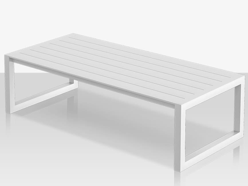 Decoscape Iconic Aluminum Small Rectangular Coffee Table