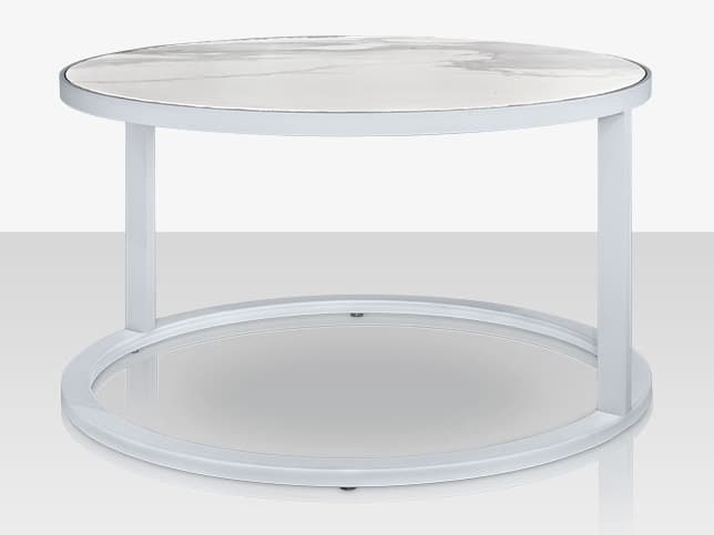 Decoscape Iconic Aluminum Round Nesting Table