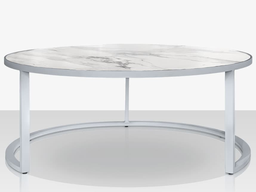 Decoscape Iconic Aluminum Round Nesting Table