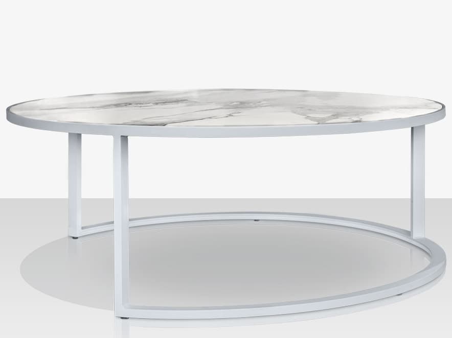 Decoscape Iconic Aluminum Round Nesting Table
