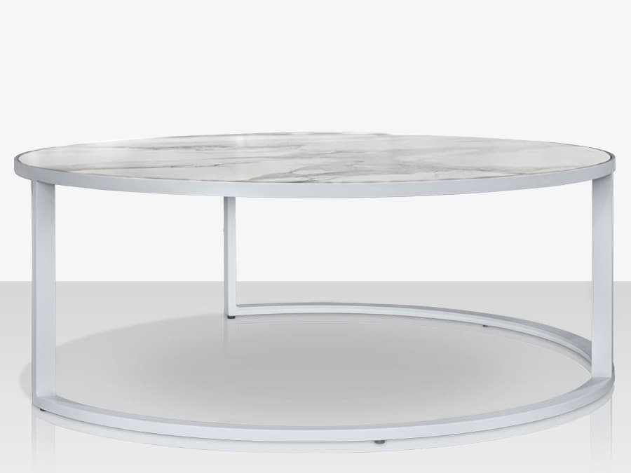 Decoscape Iconic Aluminum Round Nesting Table