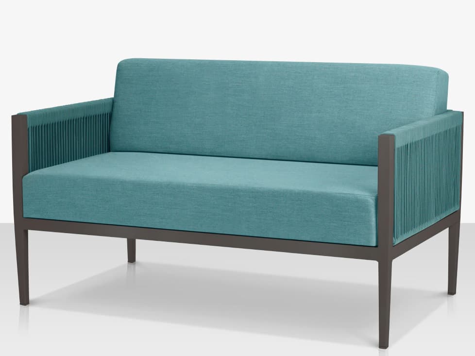 Decoscape Skye Quick Ship Aluminum Loveseat
