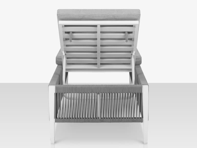 Decoscape Skye Quick Ship Aluminum Armless Chaise Lounge