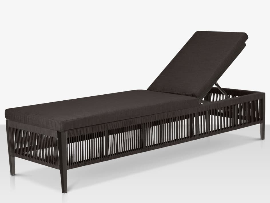 Decoscape Skye Quick Ship Aluminum Armless Chaise Lounge