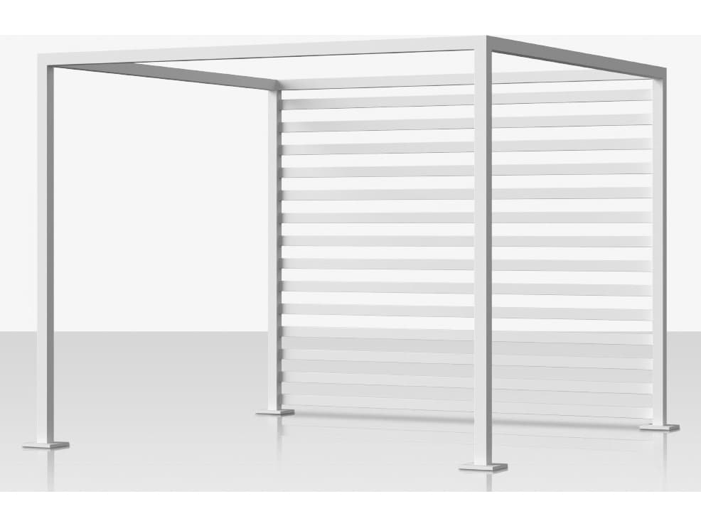 Decoscape Breeze Aluminum Cabana 15' x 10' Optional Aluminum Slats - Back