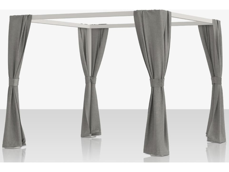 Decoscape Breeze Aluminum Cabana 15' x 10' Optional Decorative Corner Curtains