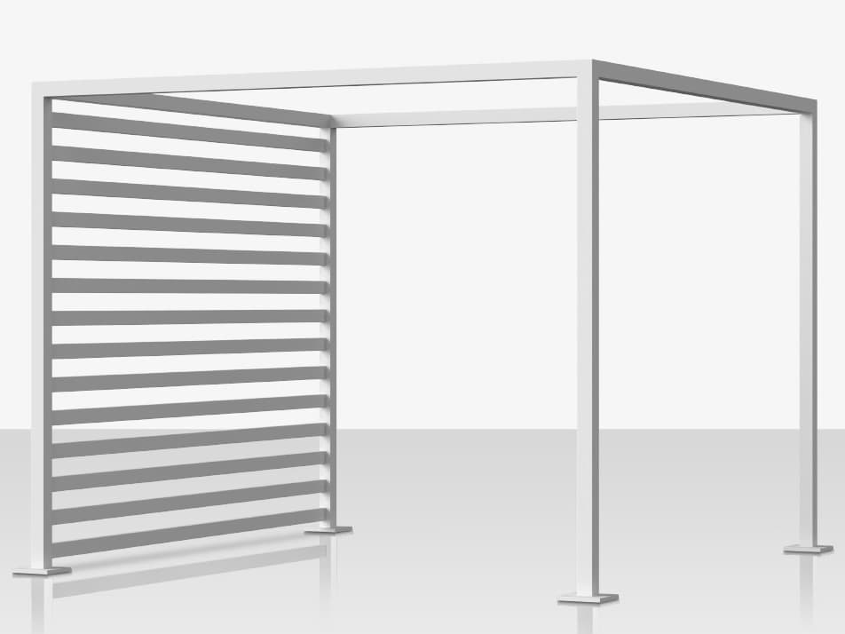 Decoscape Breeze Cabana 15' Aluminum Slats Left Side