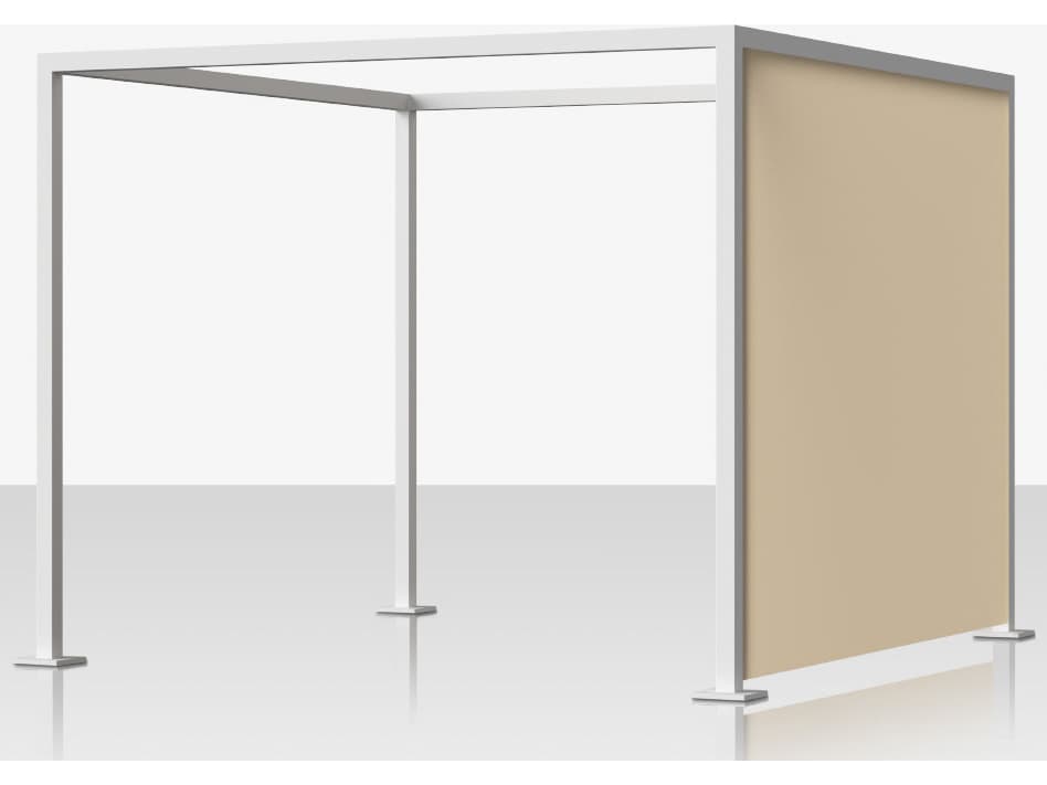 Decoscape Breeze Aluminum Cabana 15' x 10' Optional Right Side Privacy Panel