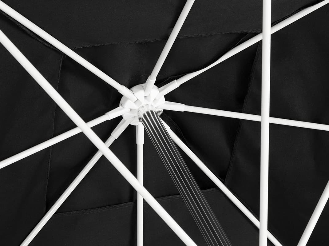 Decoscape 8 Foot Round Double Vented Push Up Lift Umbrella