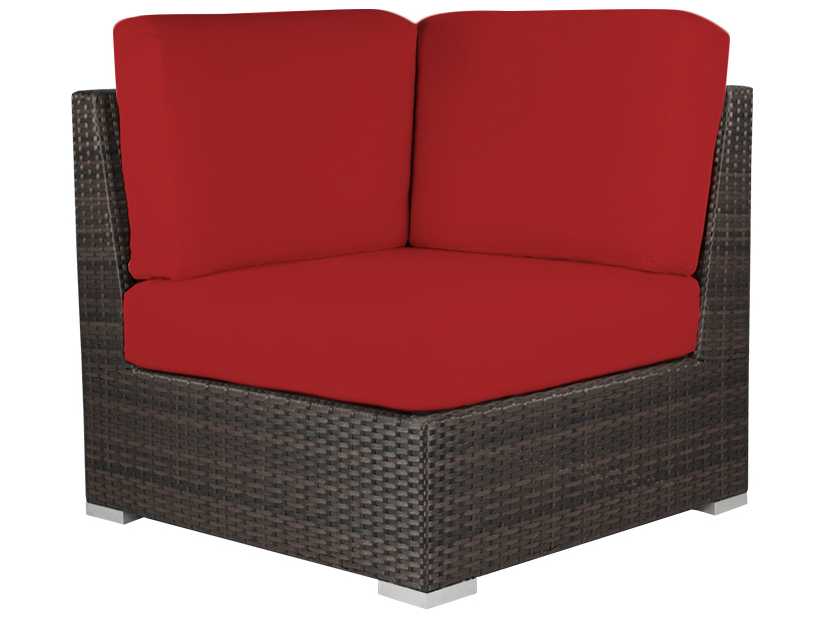 Decoscape Lucaya Wicker Square Corner Lounge Chair
