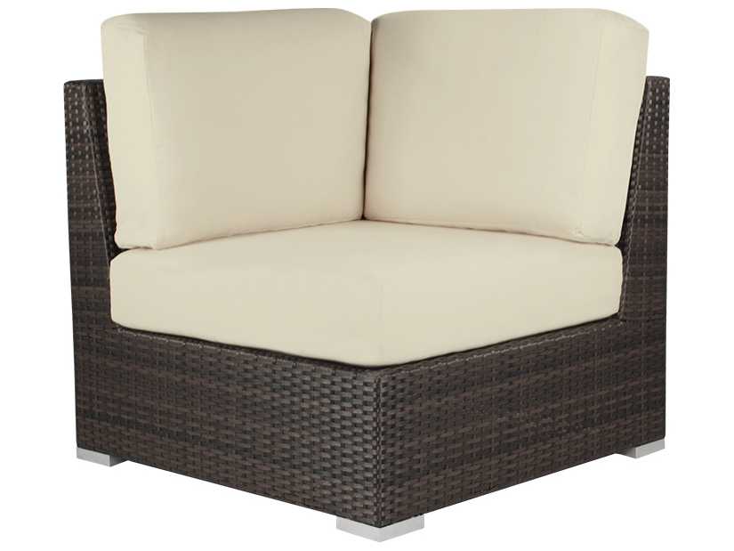 Decoscape Lucaya Wicker Square Corner Lounge Chair