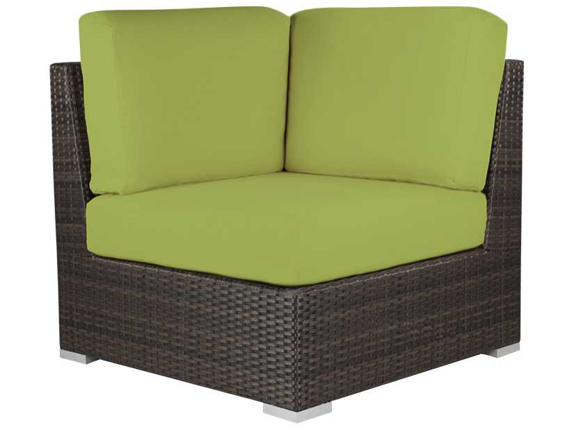 Decoscape Lucaya Wicker Square Corner Lounge Chair