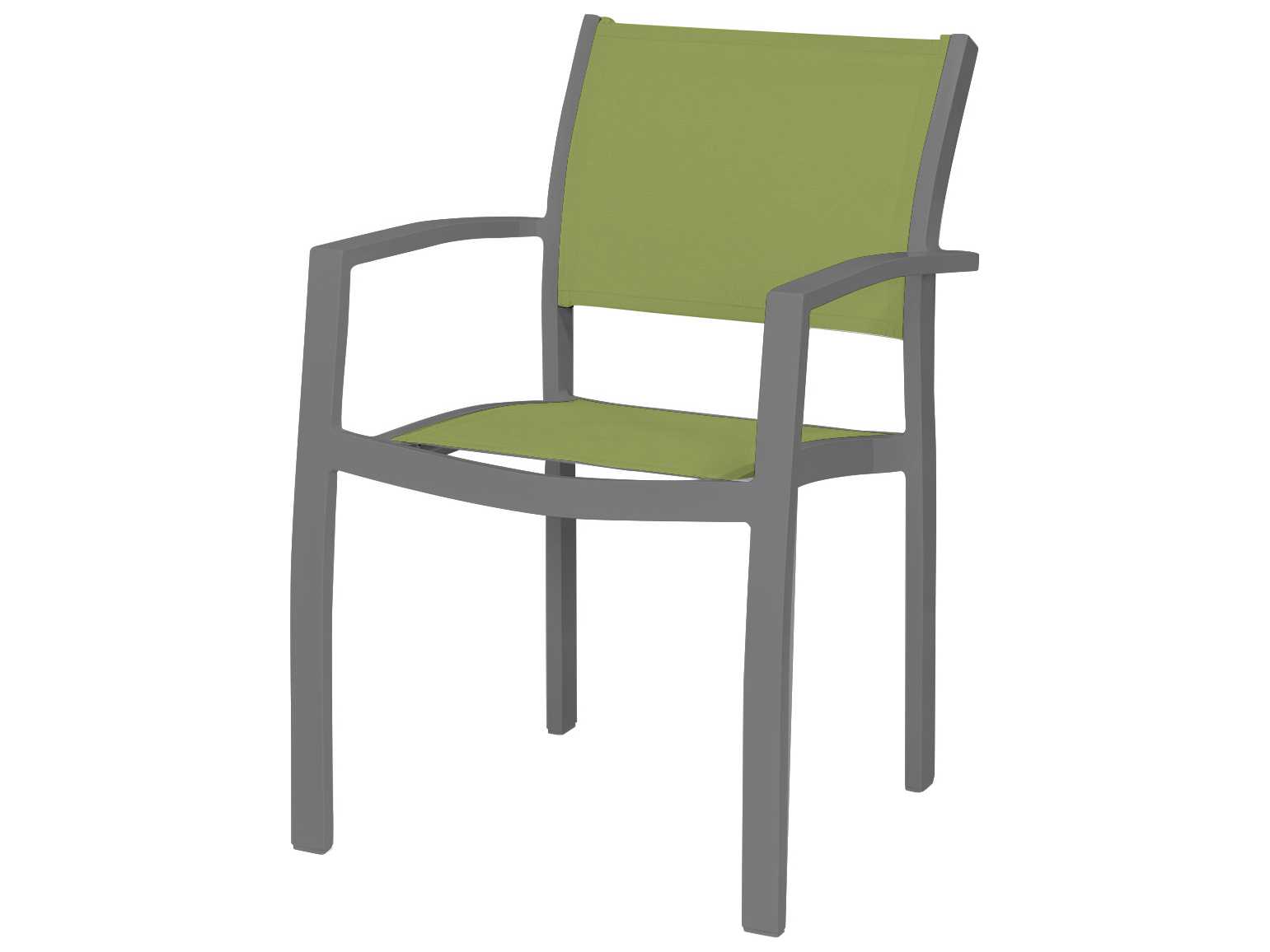 Decoscape Fusion Sling Aluminum Stackable Dining Arm Chair