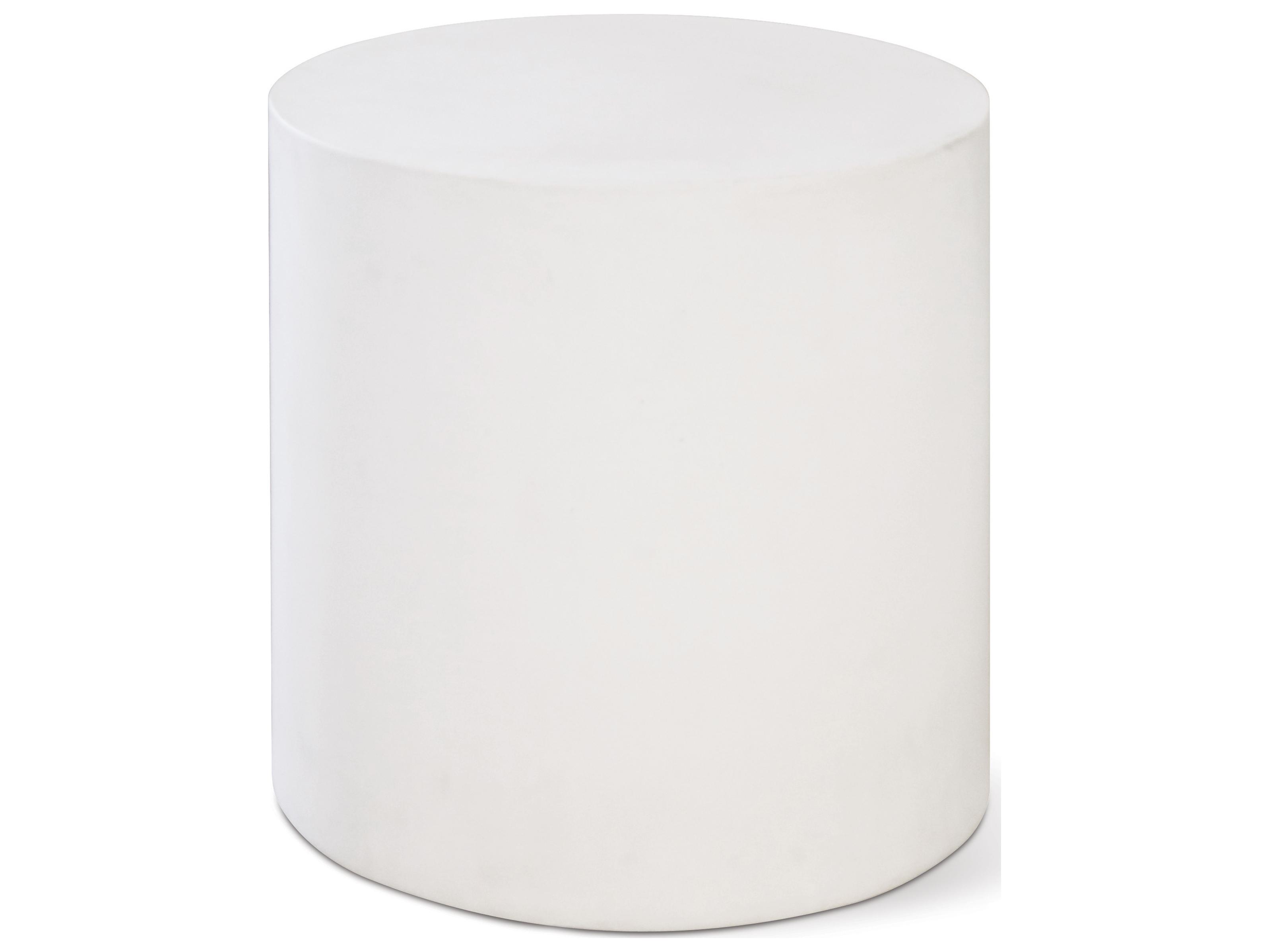 Seasonal Living Perpetual Ivory White Bill Round Accent Table