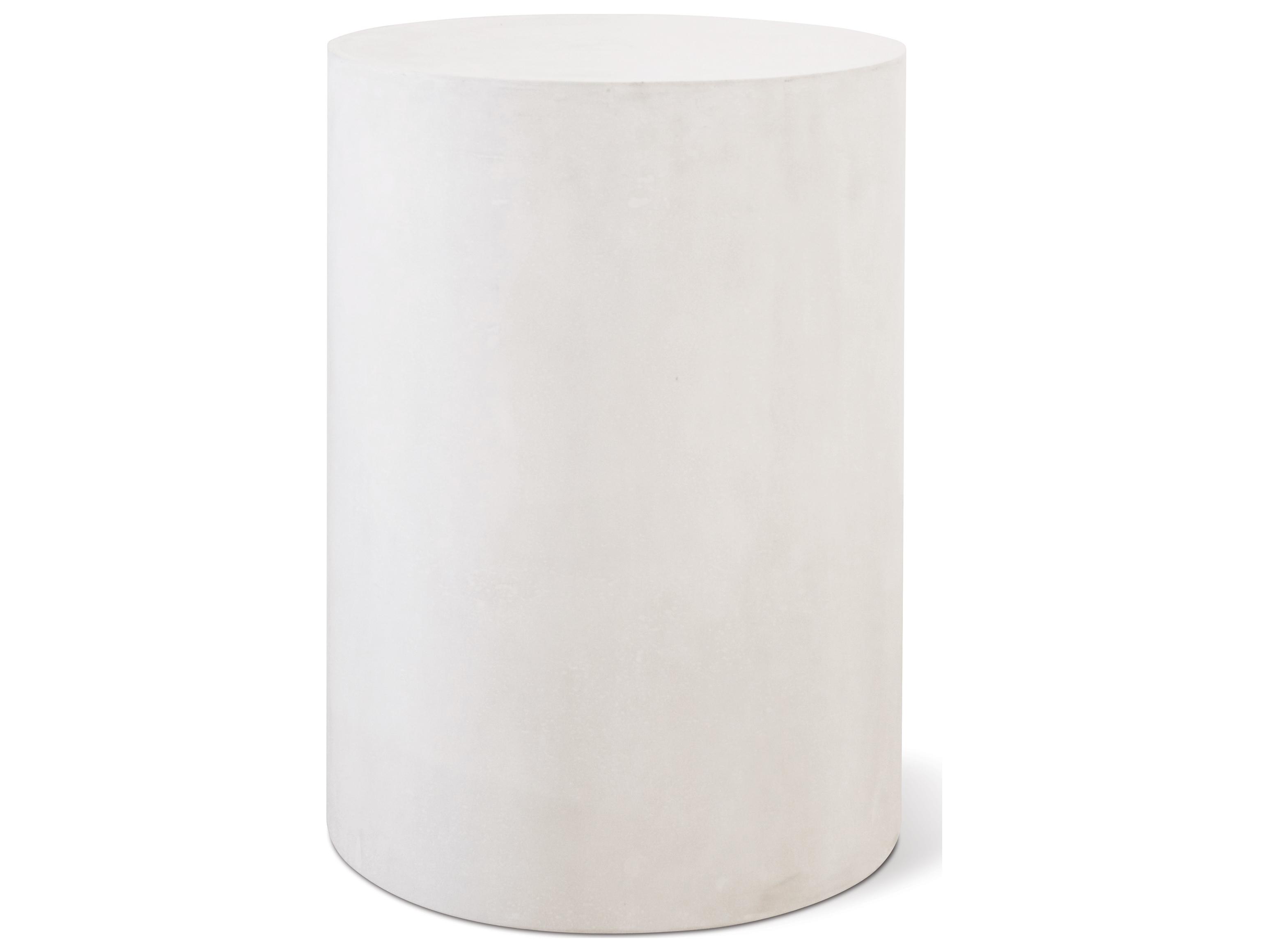 Seasonal Living Perpetual Ivory White Ben Round Accent Table