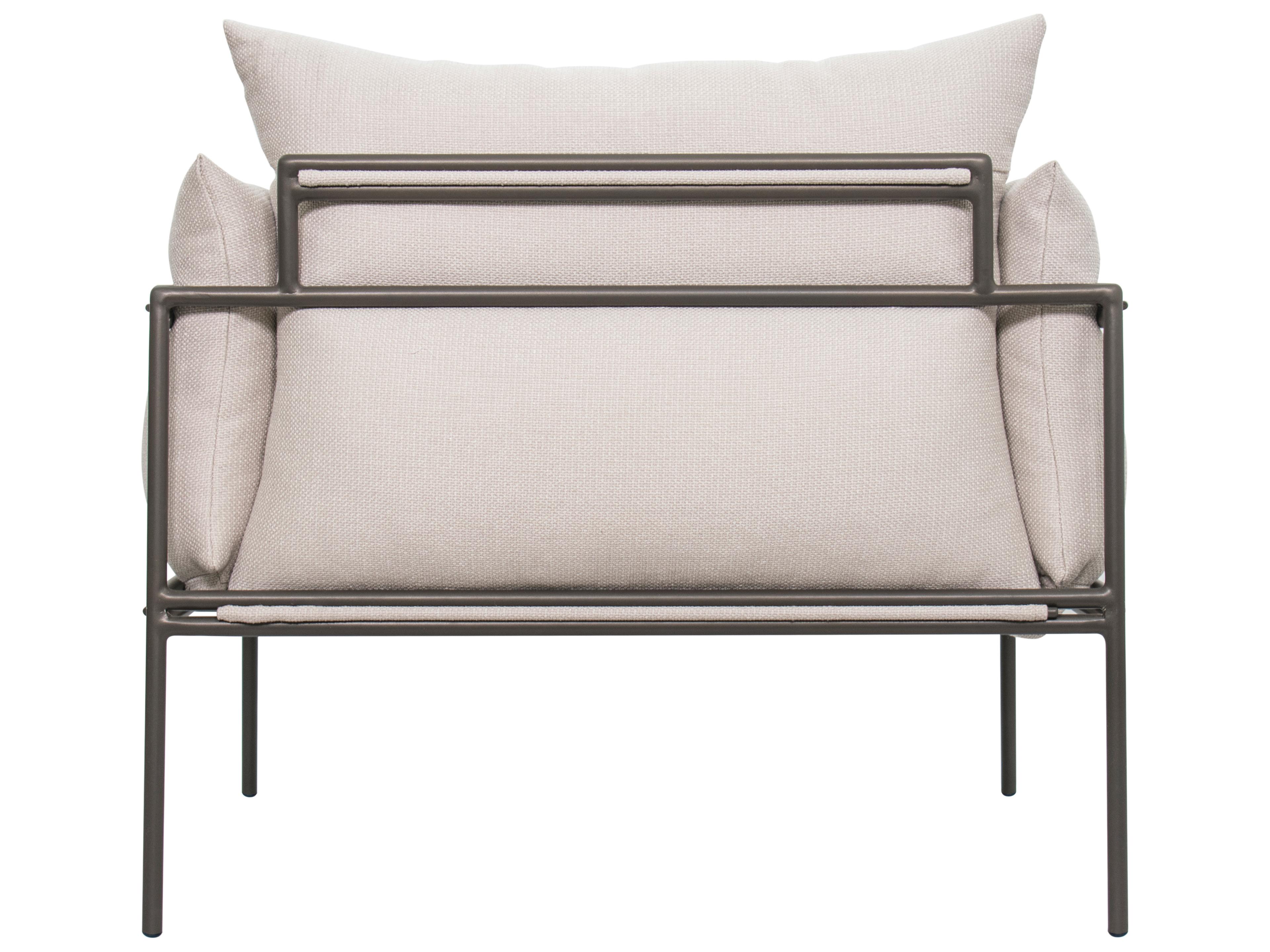 Seasonal Living Archipelago Aluminum Carrion Wheat Hebrides Patio Lounge Chair