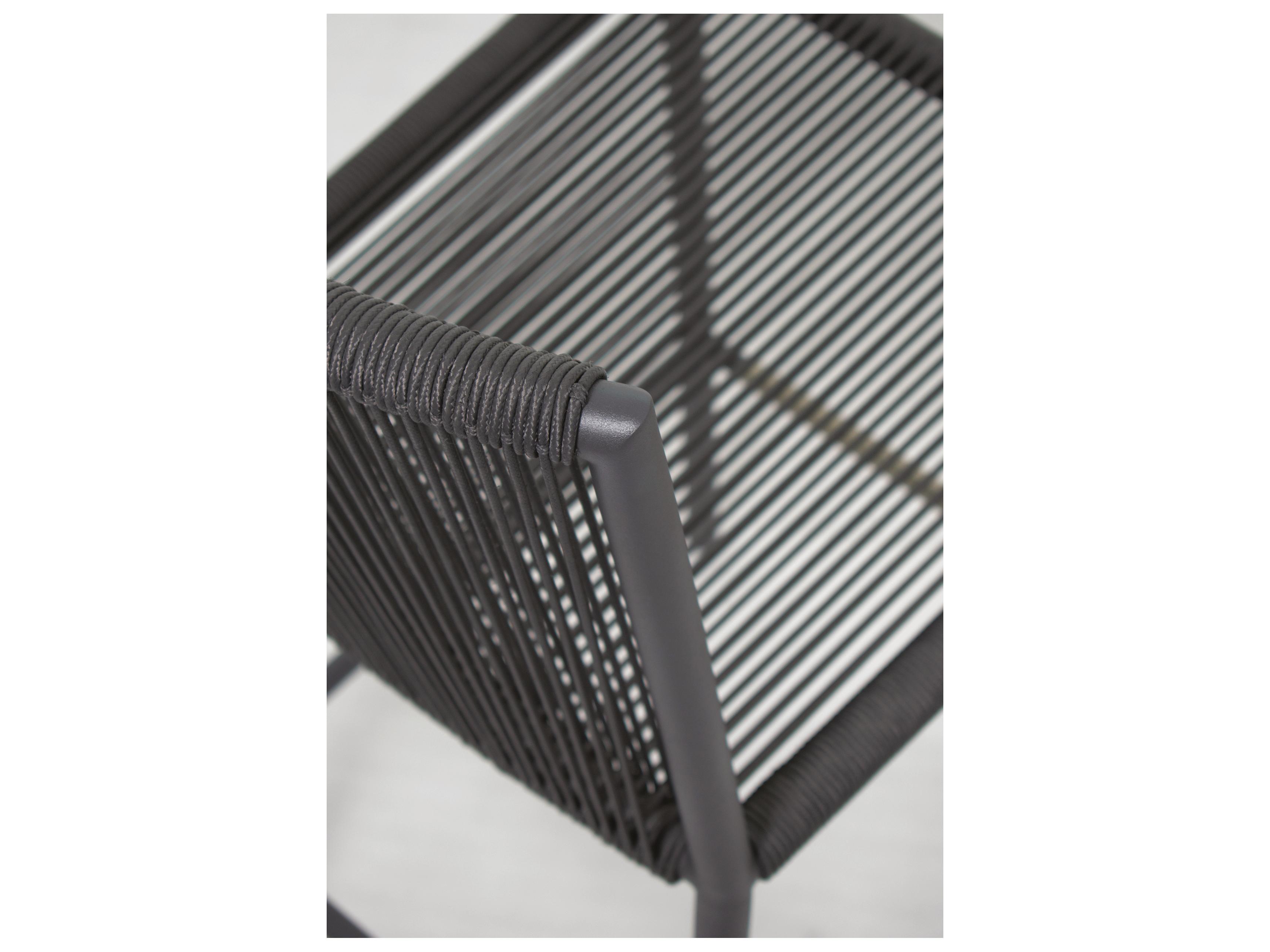 Seasonal Living Archipelago Dark Gray Aluminum Stockholm Counter Side Chair Set of 2