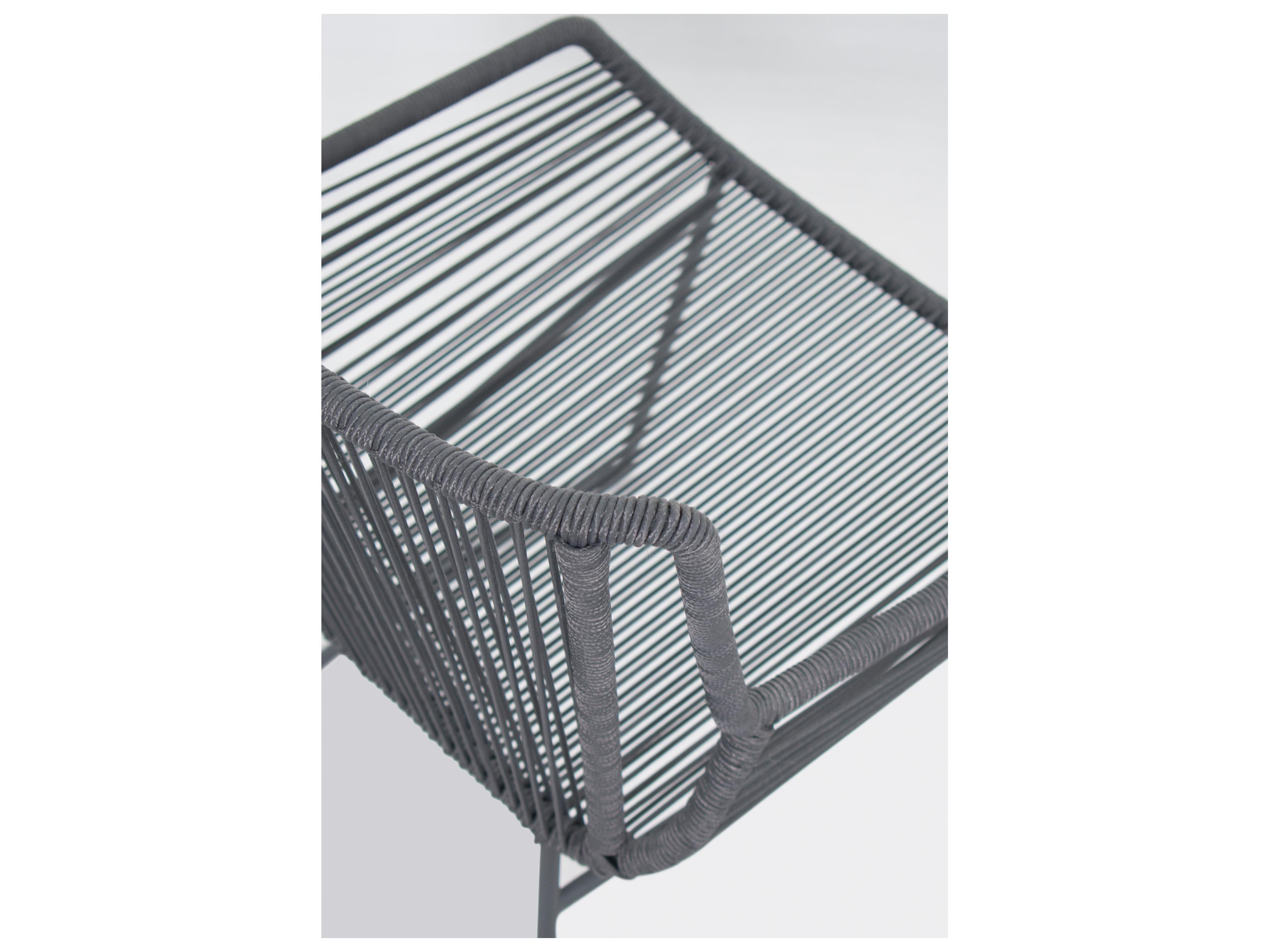 Seasonal Living Archipelago Dark Gray Aluminum Dane Dining Armchair Set of 2