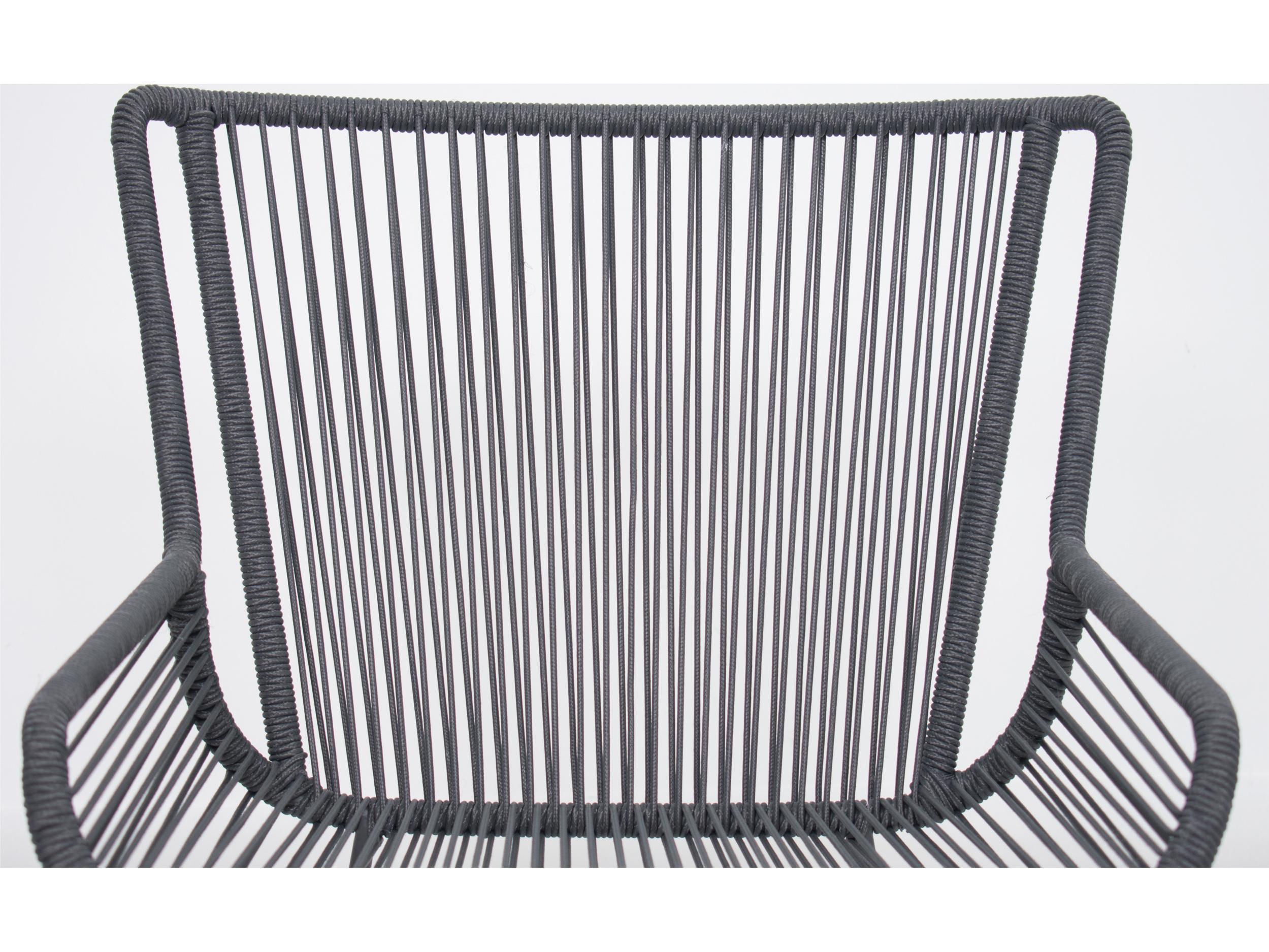 Seasonal Living Archipelago Dark Gray Aluminum Dane Dining Armchair Set of 2