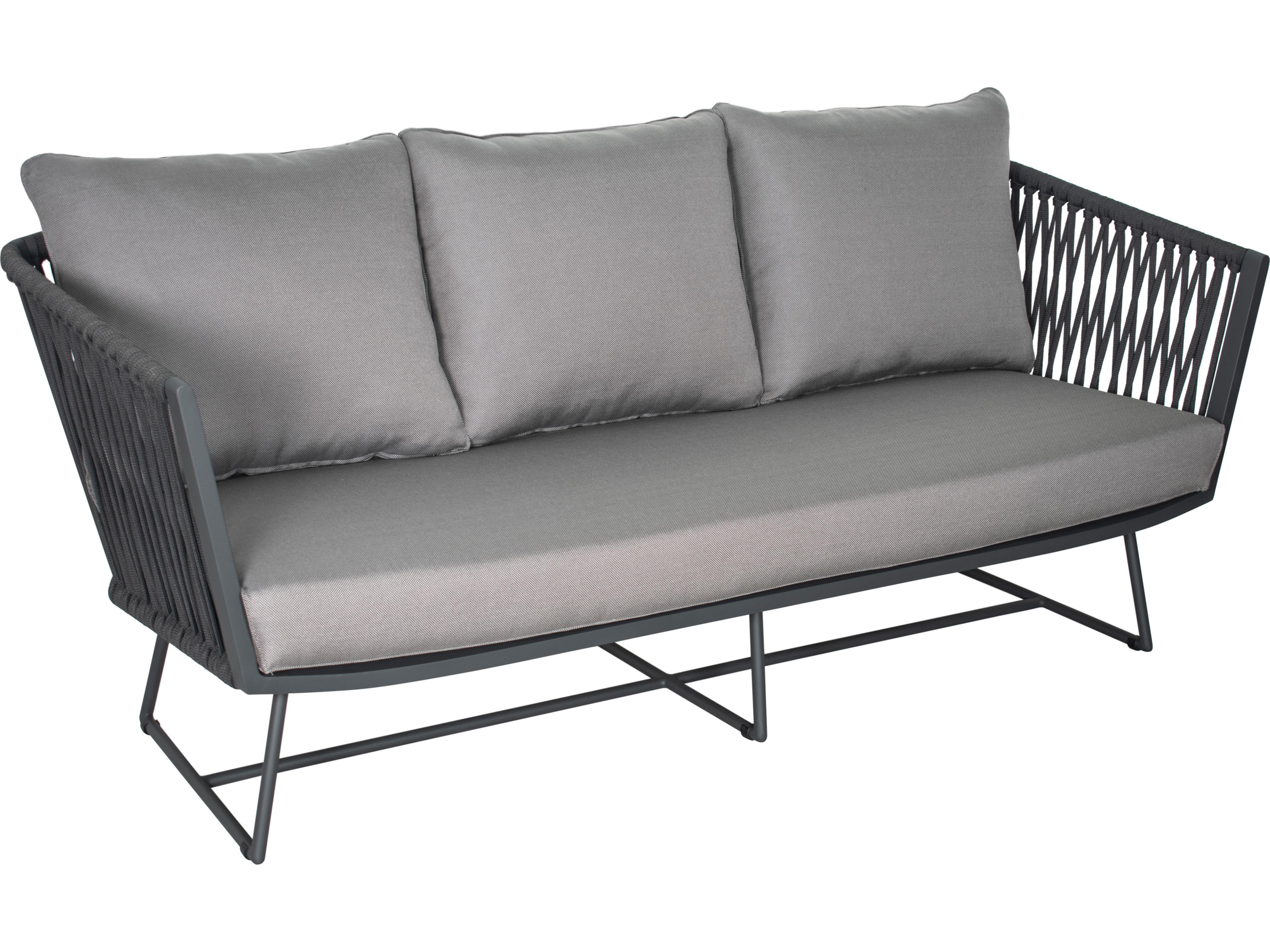 Seasonal Living Archipelago Aluminum Dark Gray Orion Sofa