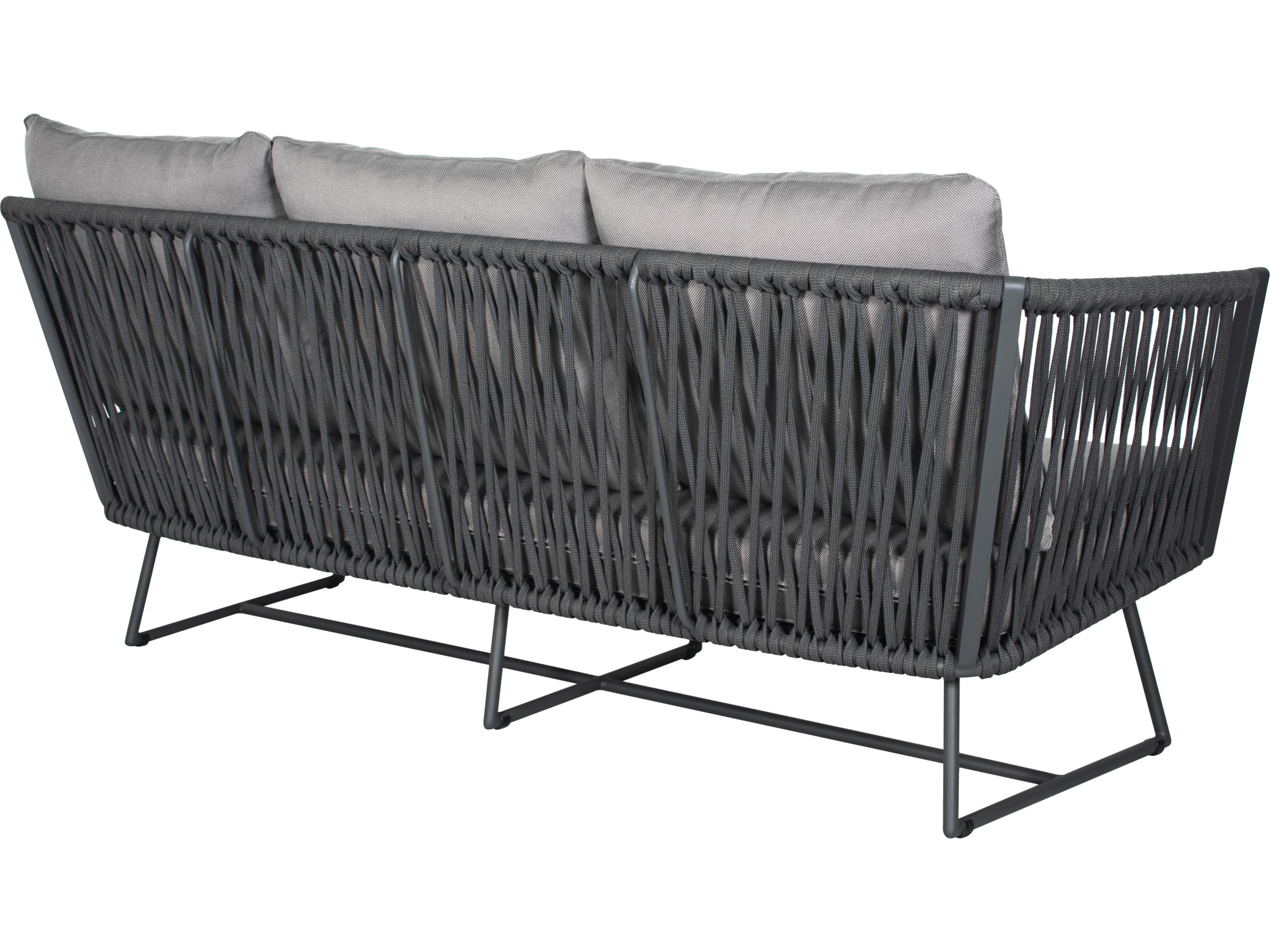 Seasonal Living Archipelago Aluminum Dark Gray Orion Sofa