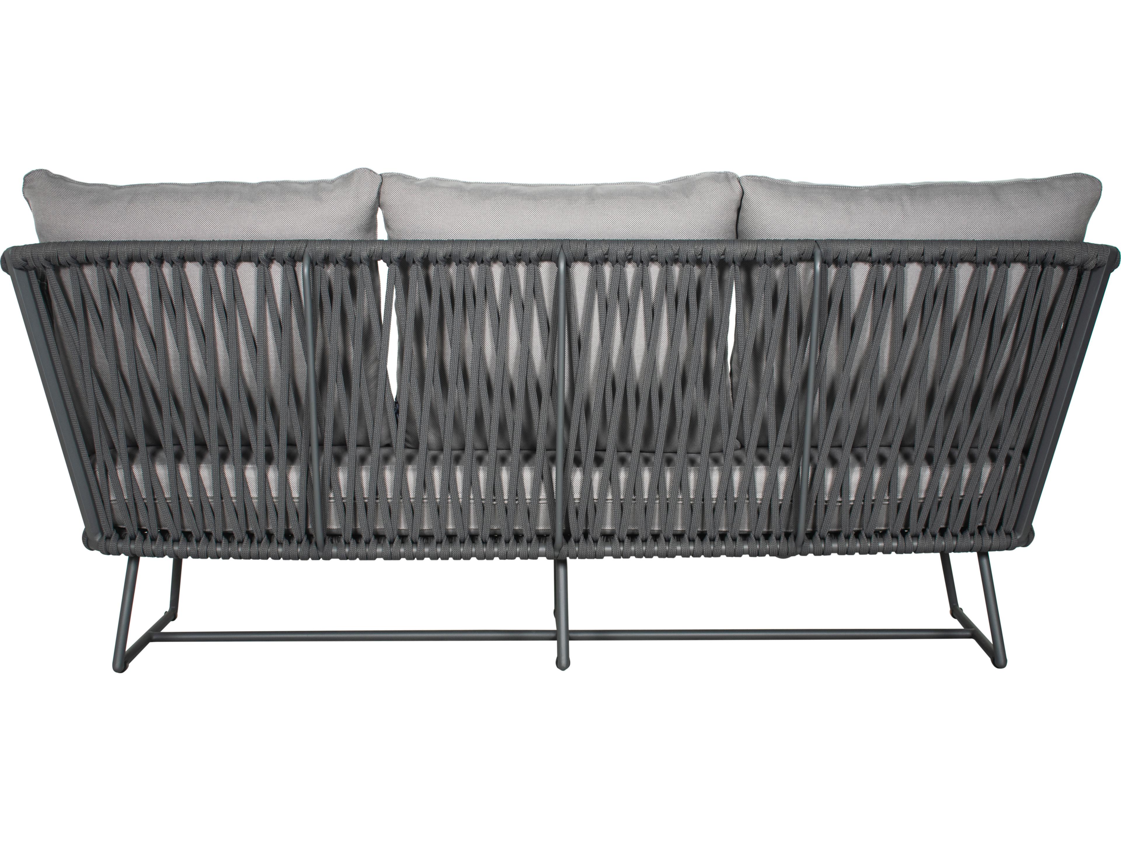 Seasonal Living Archipelago Aluminum Dark Gray Orion Sofa