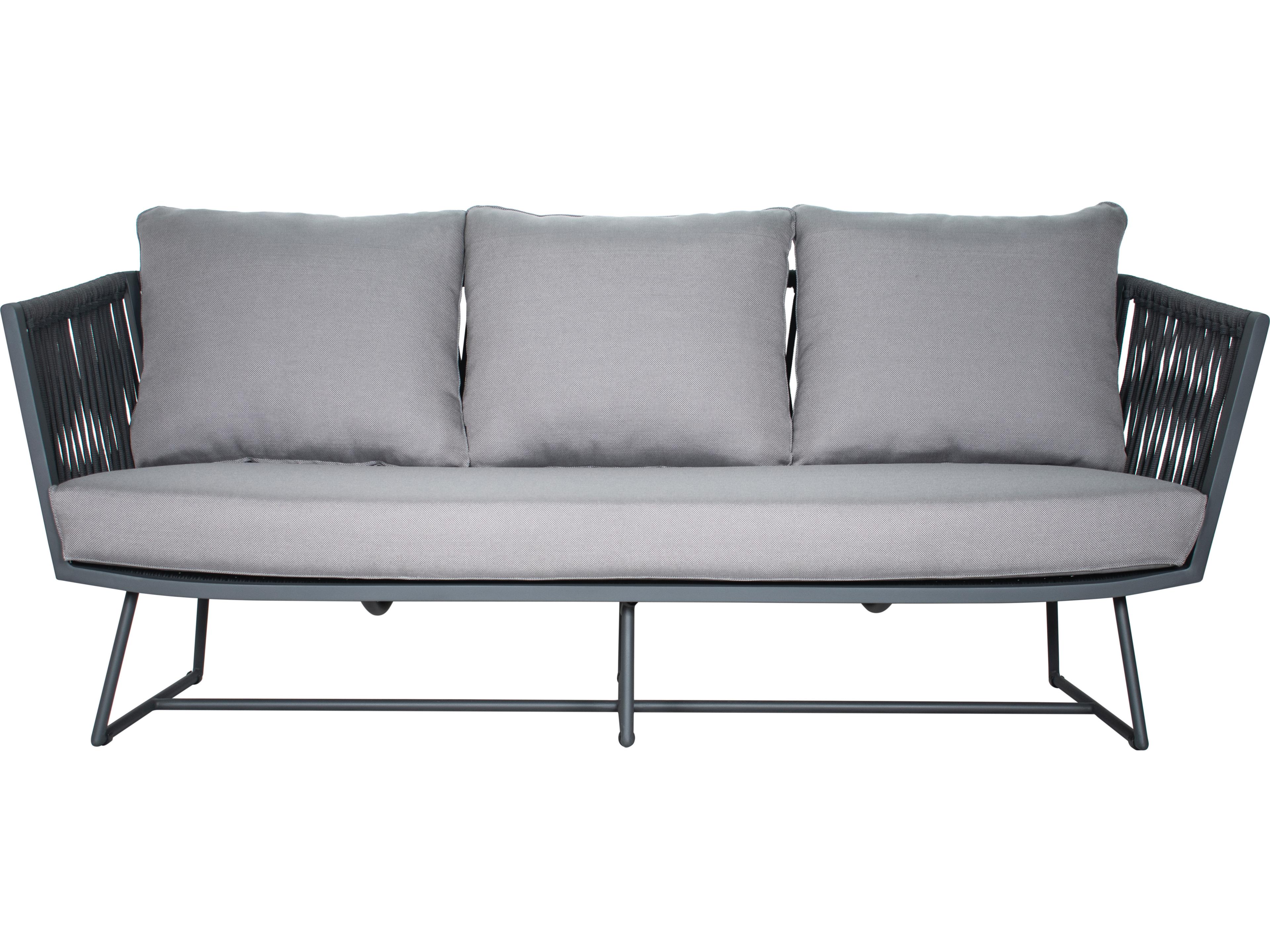 Seasonal Living Archipelago Aluminum Dark Gray Orion Sofa
