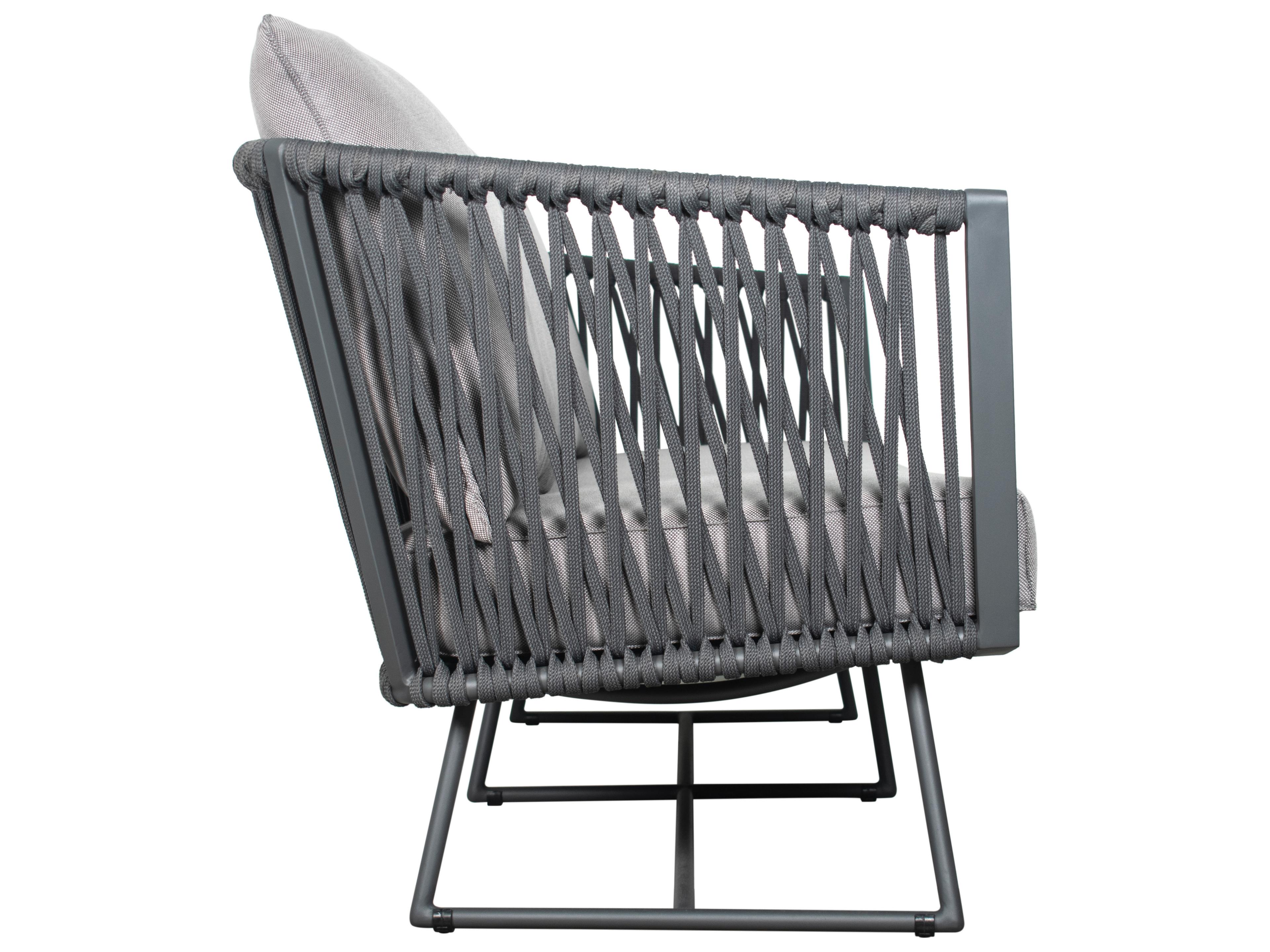 Seasonal Living Archipelago Aluminum Dark Gray Orion Sofa