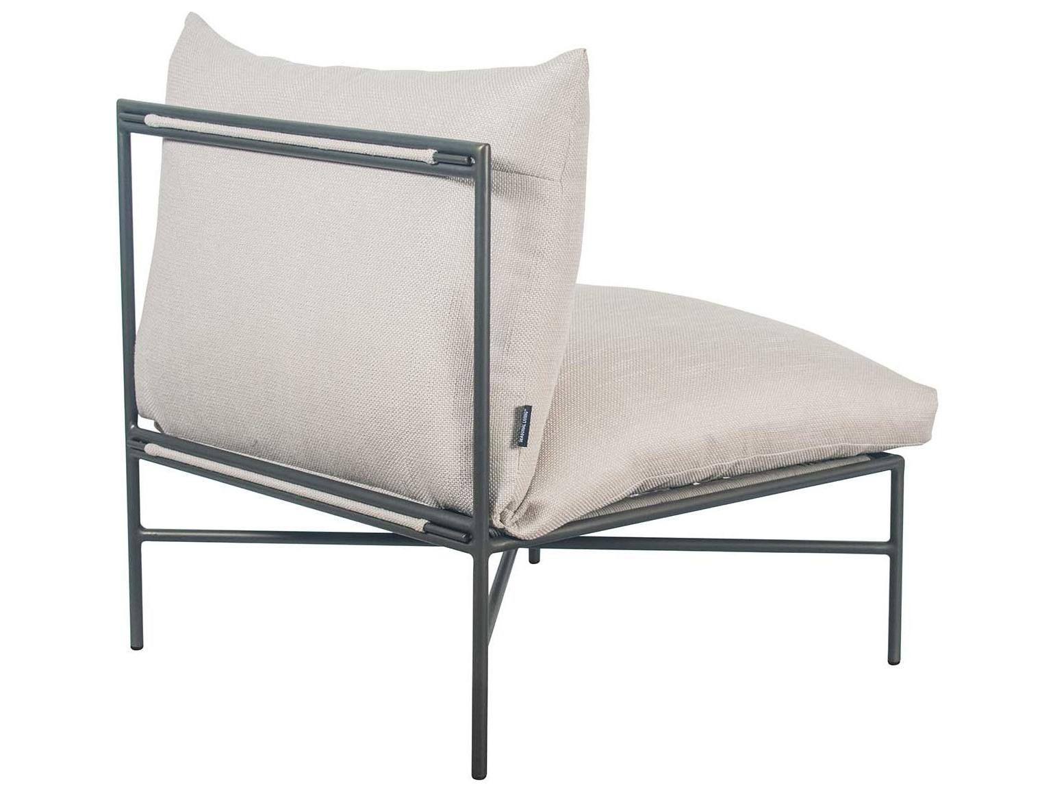 Seasonal Living Archipelago Javanese Nut Brown powder-coated aluminum Outdoor Patio Lounge Chair
