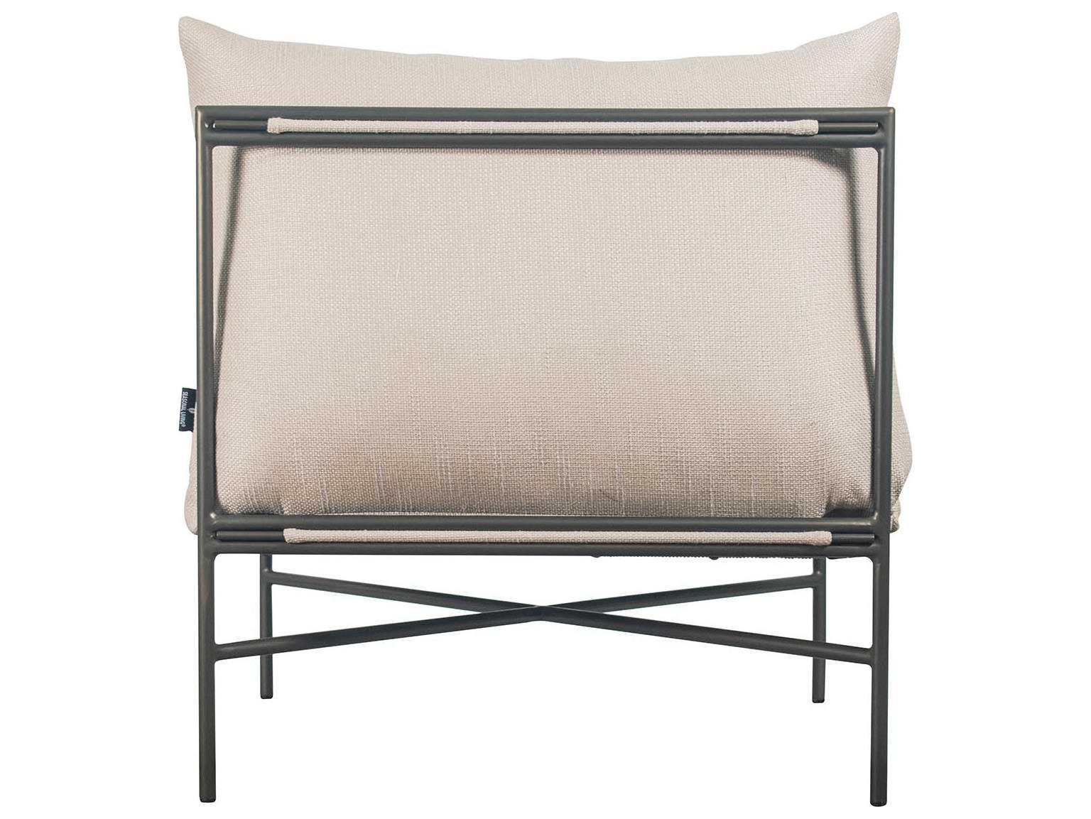 Seasonal Living Archipelago Javanese Nut Brown powder-coated aluminum Outdoor Patio Lounge Chair