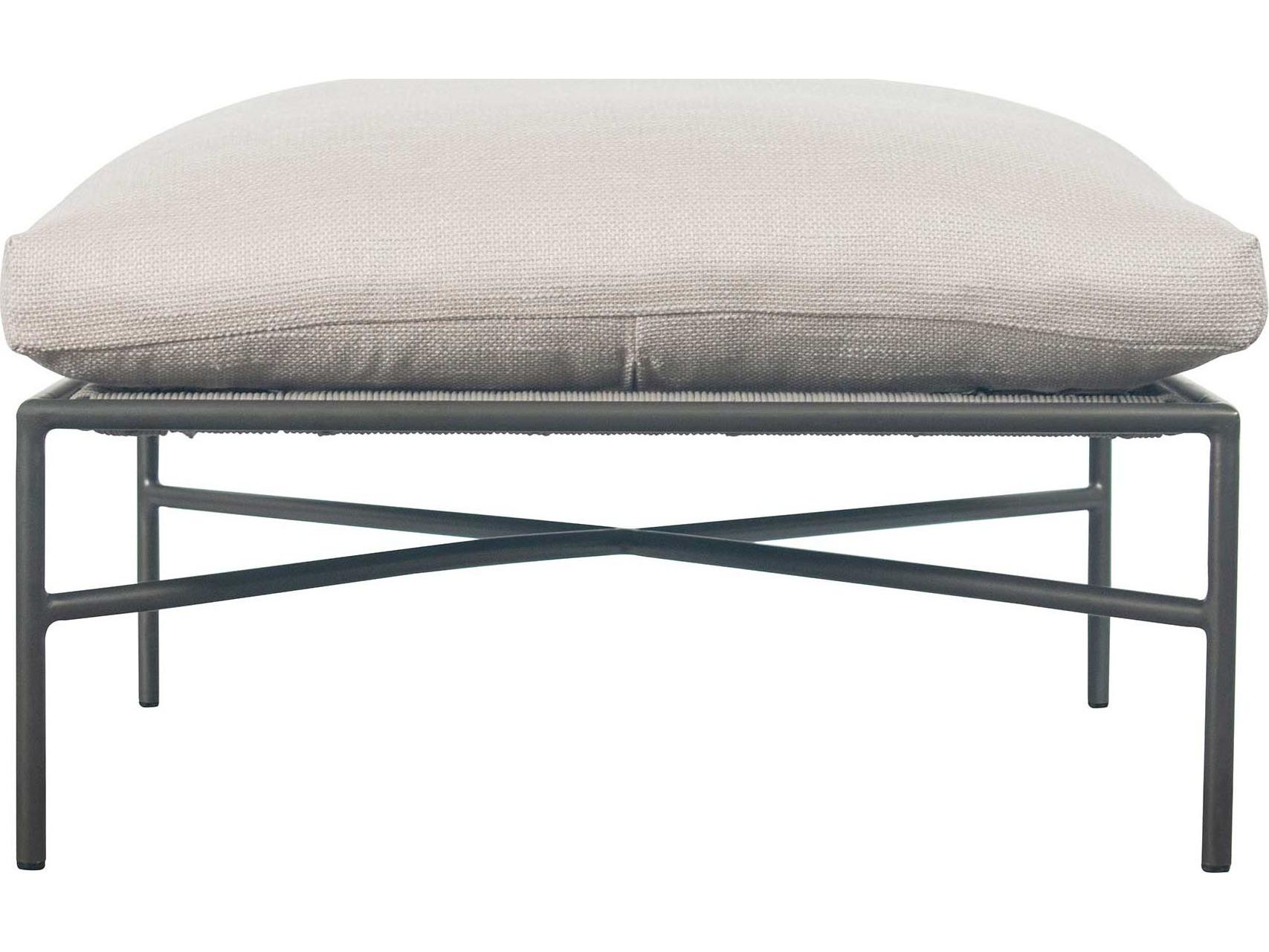 Seasonal Living Archipelago Javanese Nut Brown powder-coated aluminium Sectional Outdoor Patio Ottoman