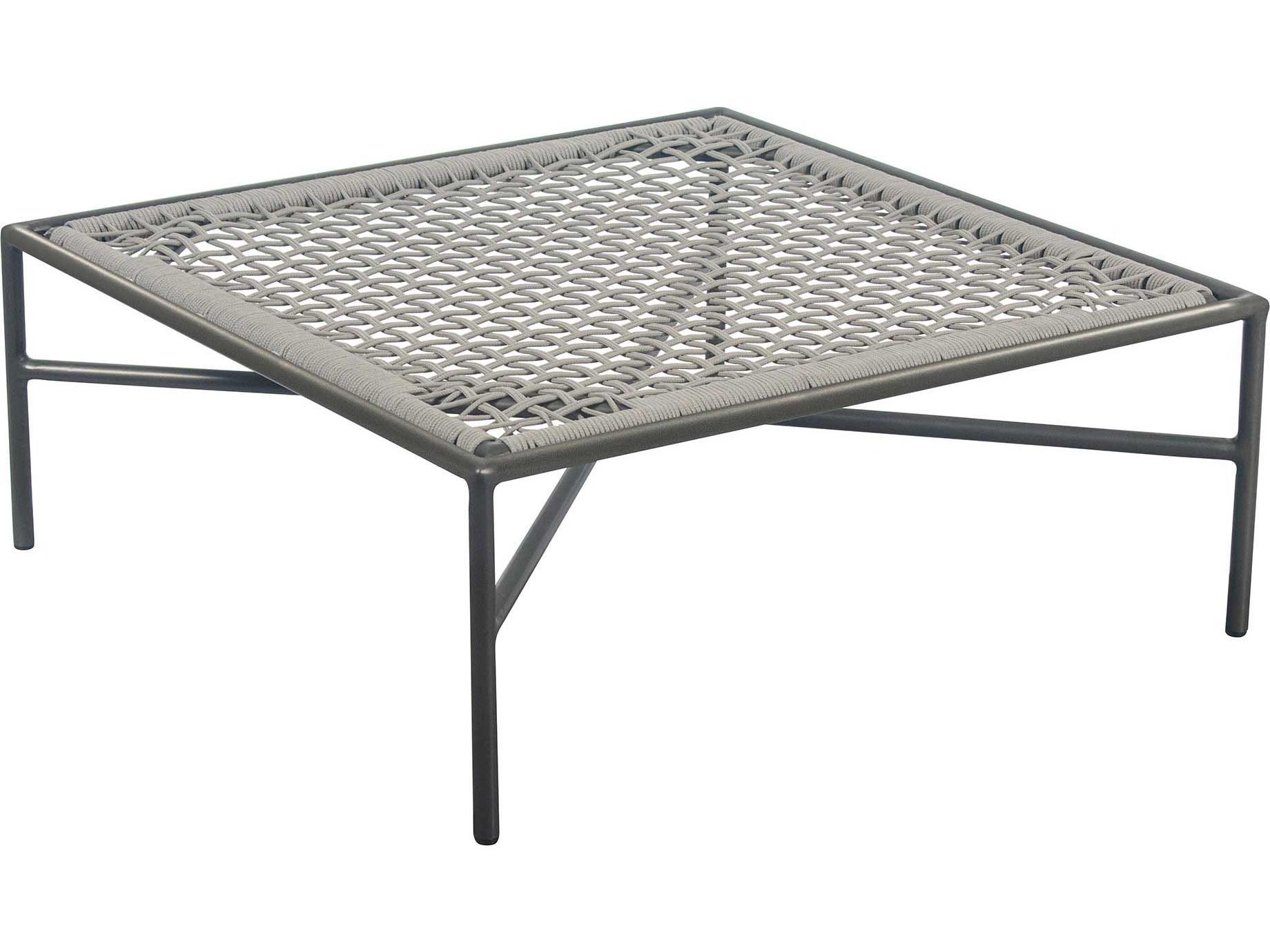 Seasonal Living Archipelago Javanese Nut Brown powder-coated aluminium Sectional Outdoor Patio Ottoman