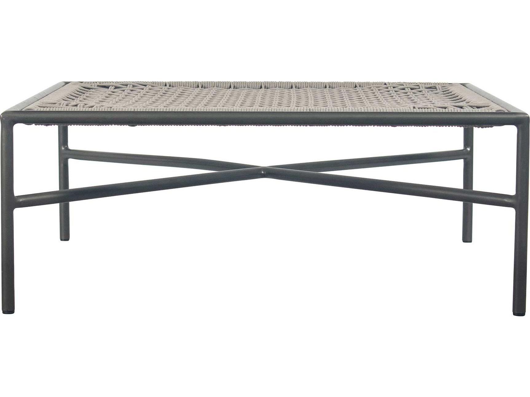 Seasonal Living Archipelago Javanese Nut Brown powder-coated aluminium Sectional Outdoor Patio Ottoman